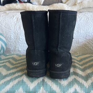 UGG Black Mid-Calf Suede Boots